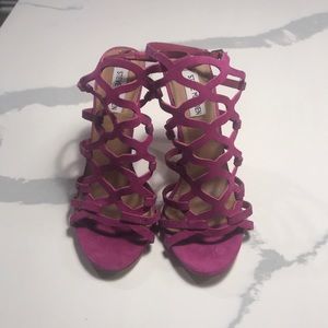Steve Madden hot pink/purple high heels